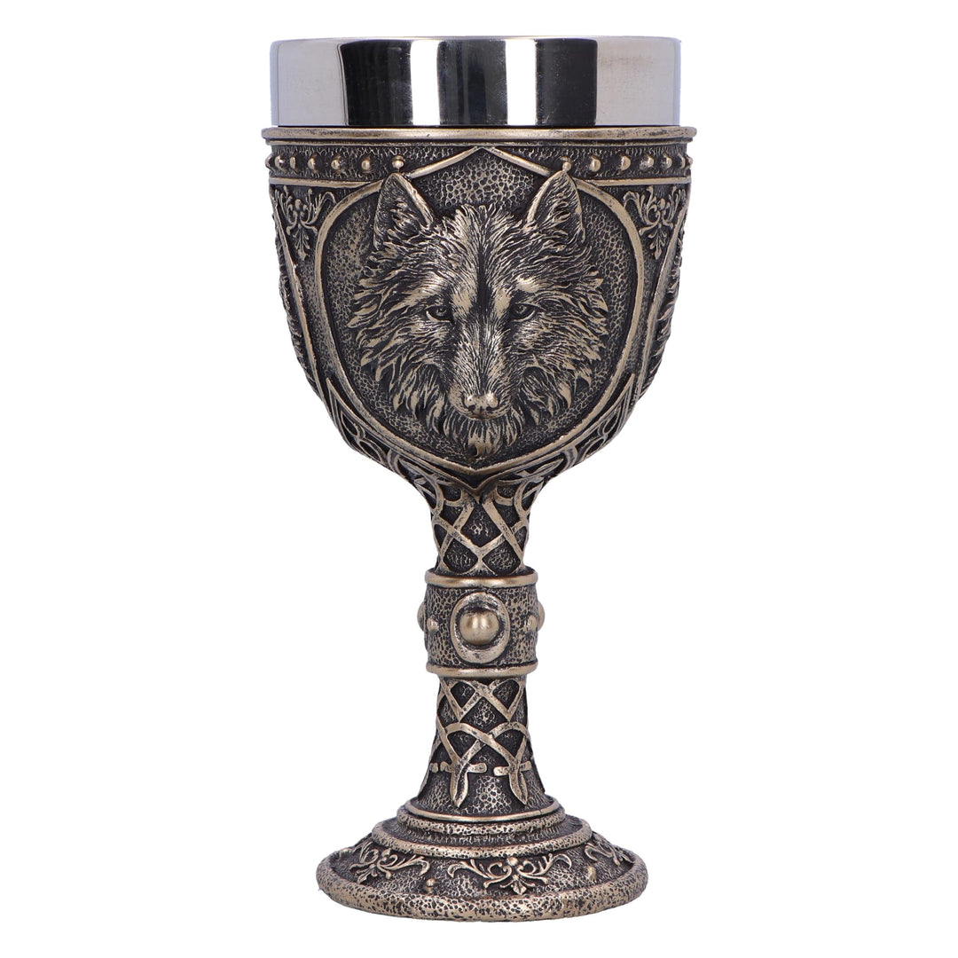 Wild Thirst Medieval Wolf Chalice 20cm