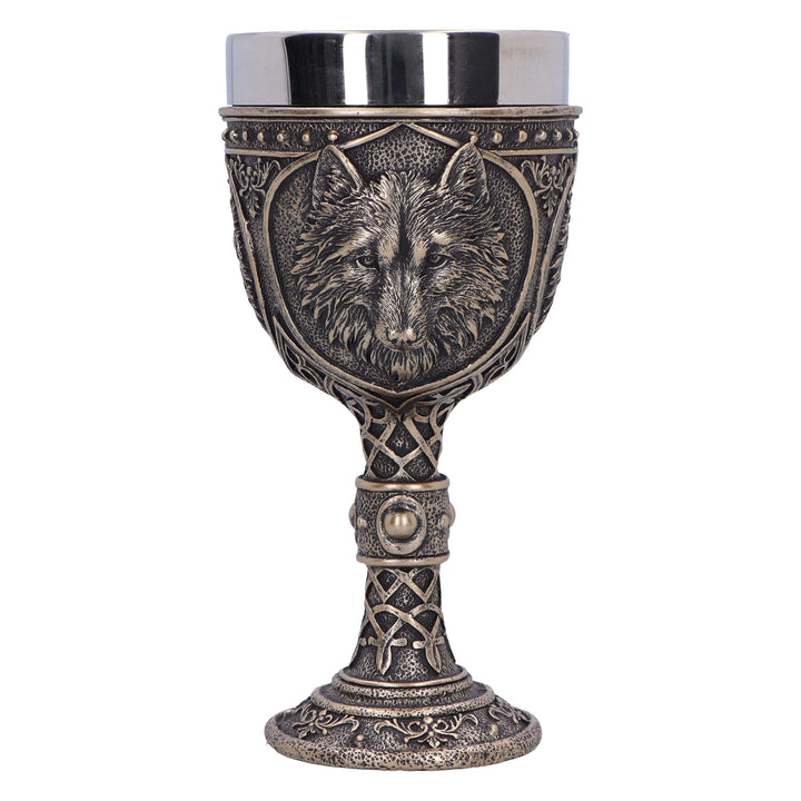 Wild Thirst Medieval Wolf Chalice 20cm