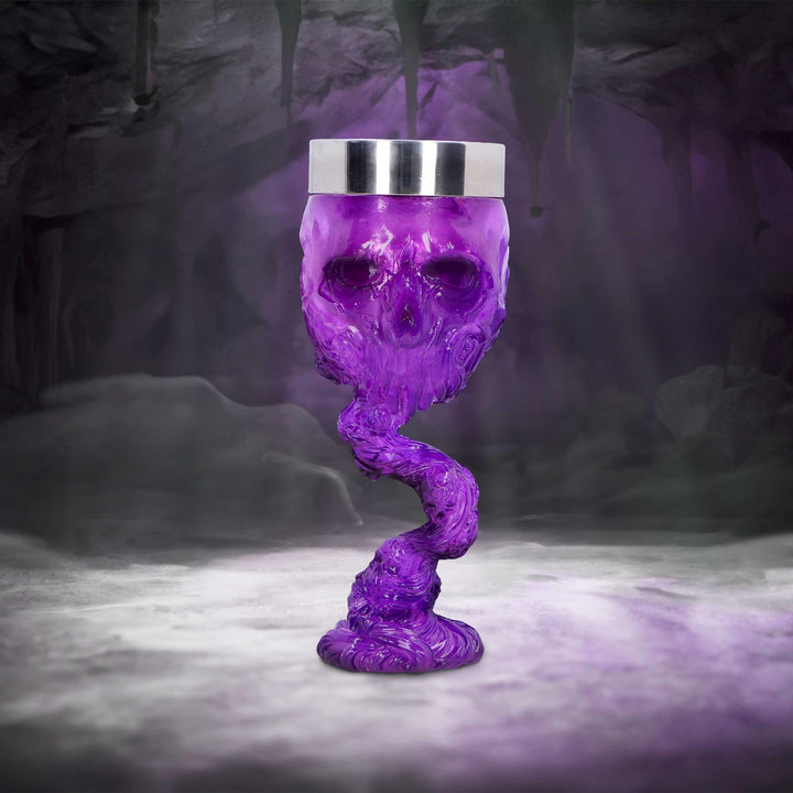 Soul Spirit Clear Purple Skull Goblet Magic 19.3cm