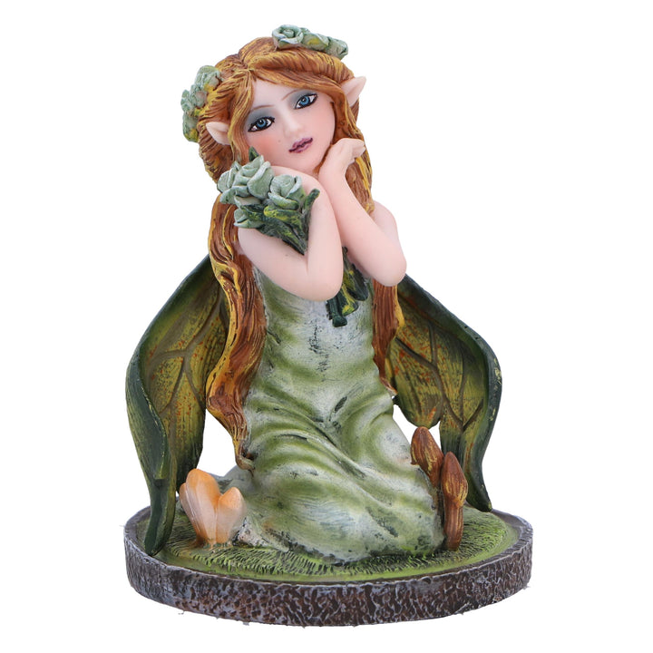 Clover Green Crystal Fairy Figurine 9cm