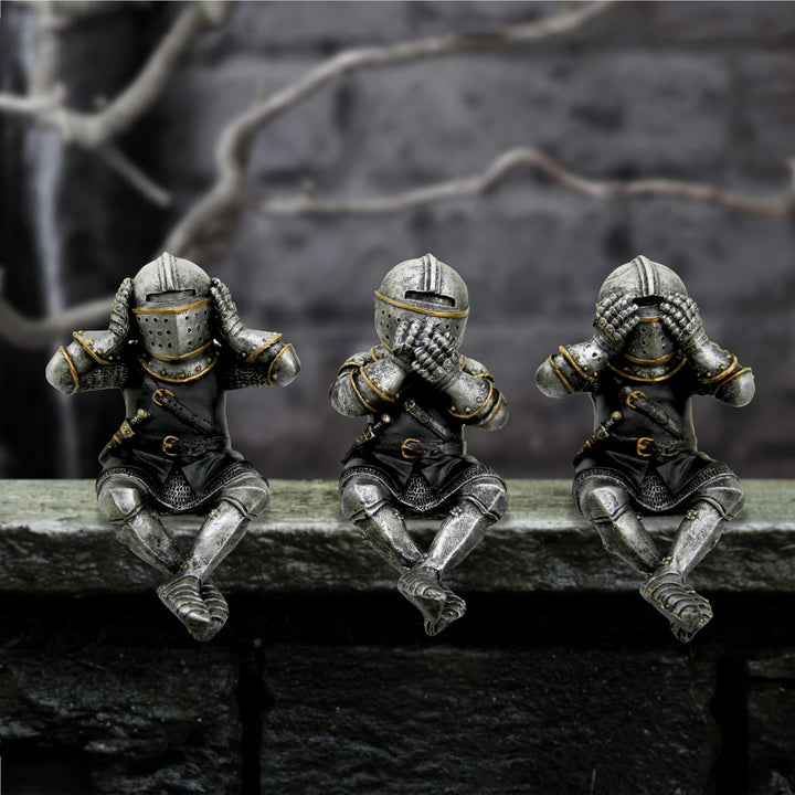 Three Wise Knights Shelf Sitters 11cm
