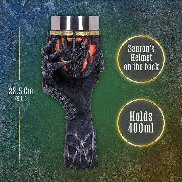 Lord of the Rings Sauron Goblet 22.5cm Officially Licensed
