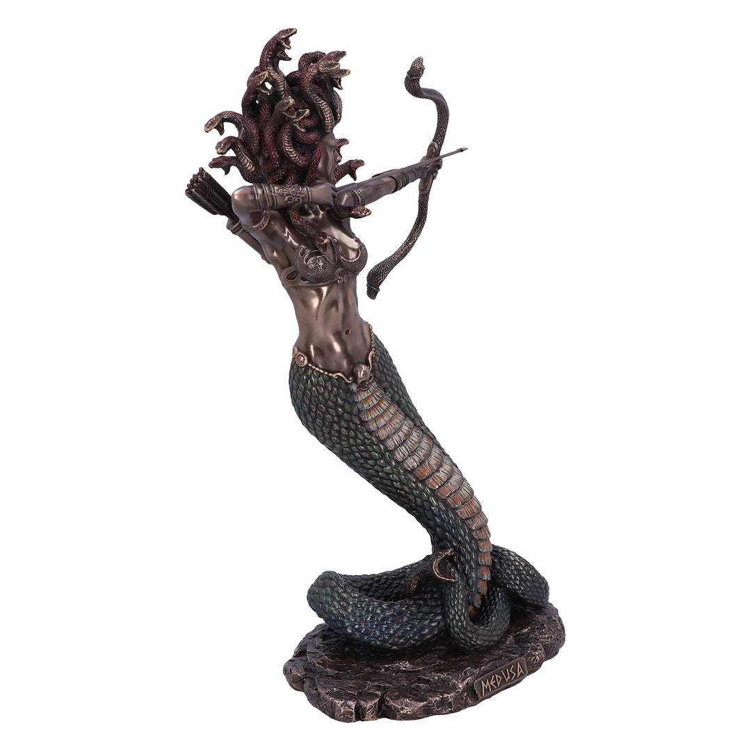 Bronze Mythological Medusas Wrath Figurine 36cm Medusa