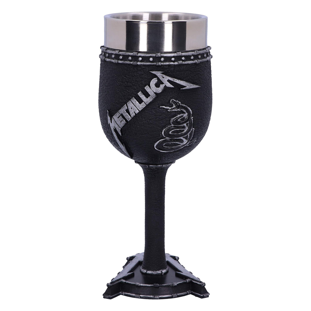 Metallica Black Album Goblet Wine Glass 18cm Officially Licensed