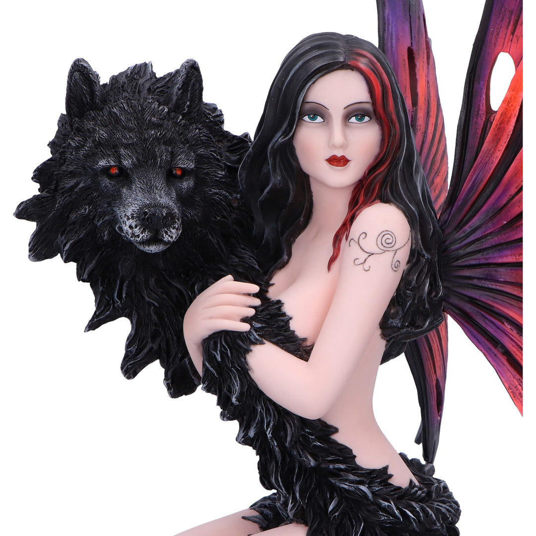 Shadow Spirit Fairy and Wolf Figure 34.5cm