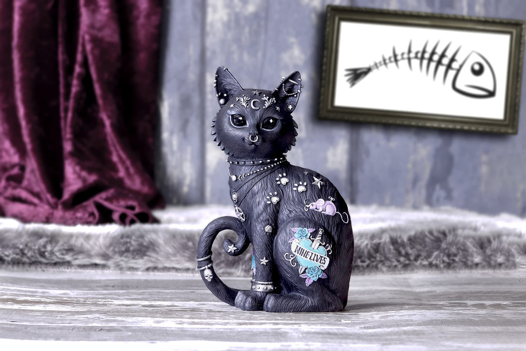 Nine Lives Cat Figurine 22cm
