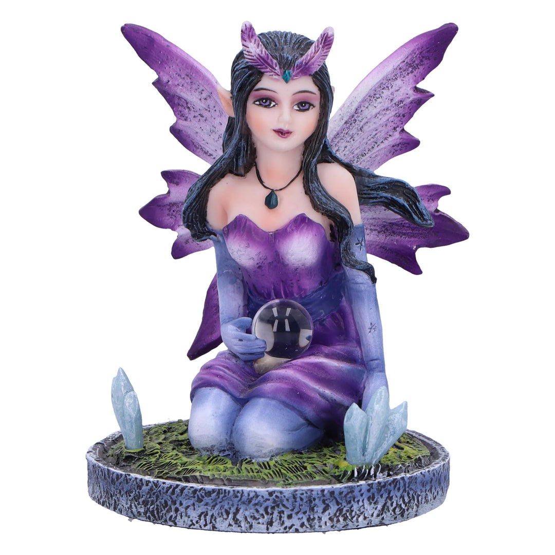 Violet Purple Crystal Fairy Figurine 9cm