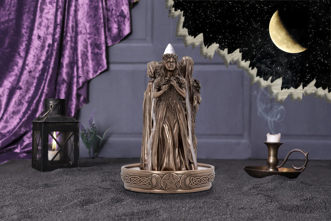 Triple Goddess Backflow Incense Burner 18cm