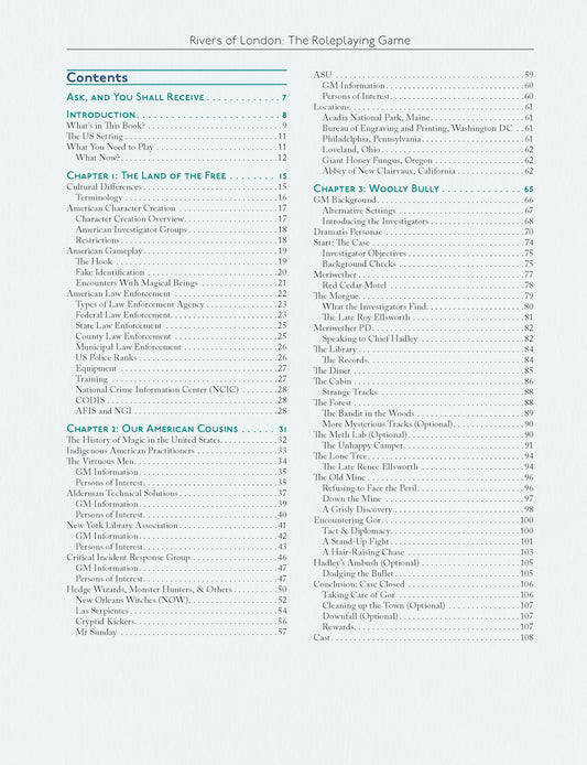 In Libertys Shadow A Guide To Case Files In The USA Rivers Of London Roleplaying Game by Chaosium 2