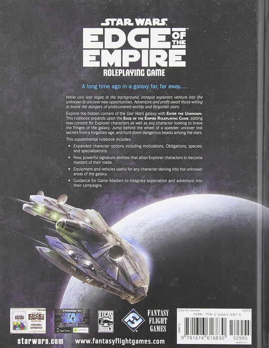 Star Wars Edge of the Empire RPG Enter the Unknown Roleplaying Game by Edge Entertainment Studio 2