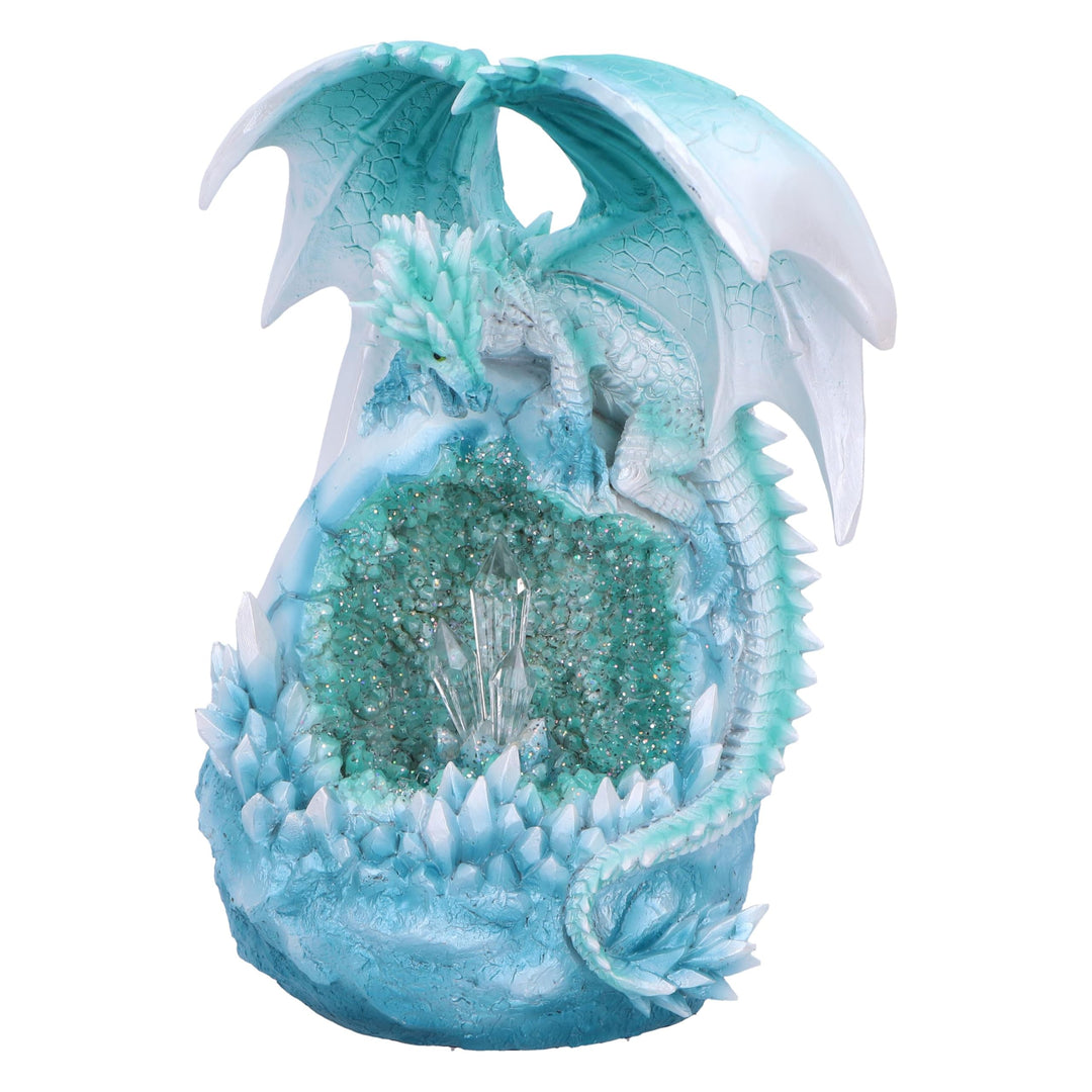 Northern Lights Light Up Dragon Geode Ornament 20cm