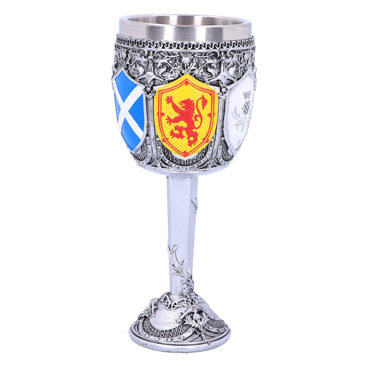 Goblet of the Brave Scottish Shield Glass 17cm