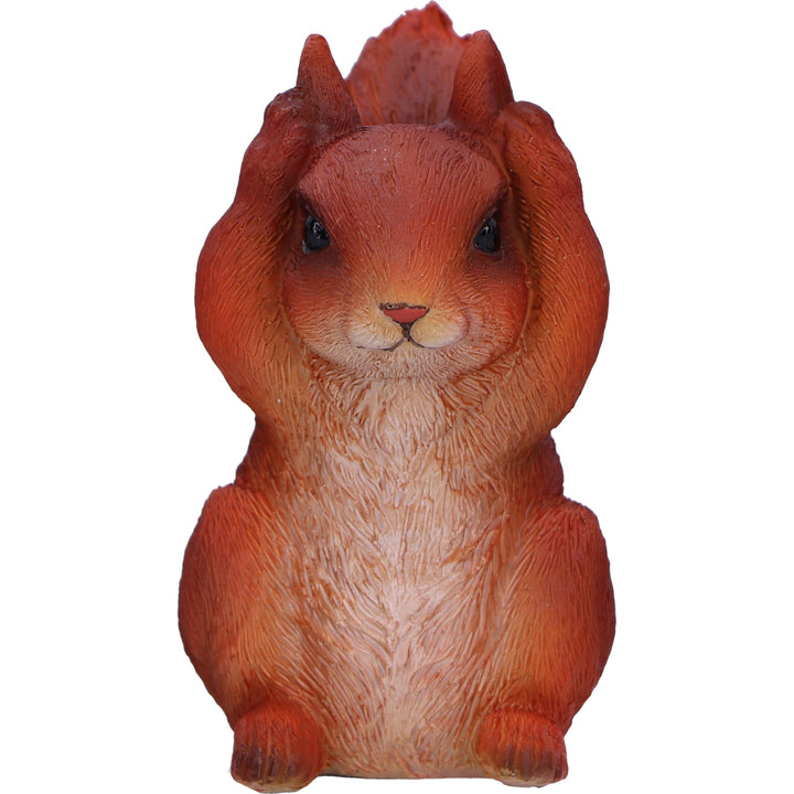 Three Wise Squirrel Figurines 9cm Squirrels