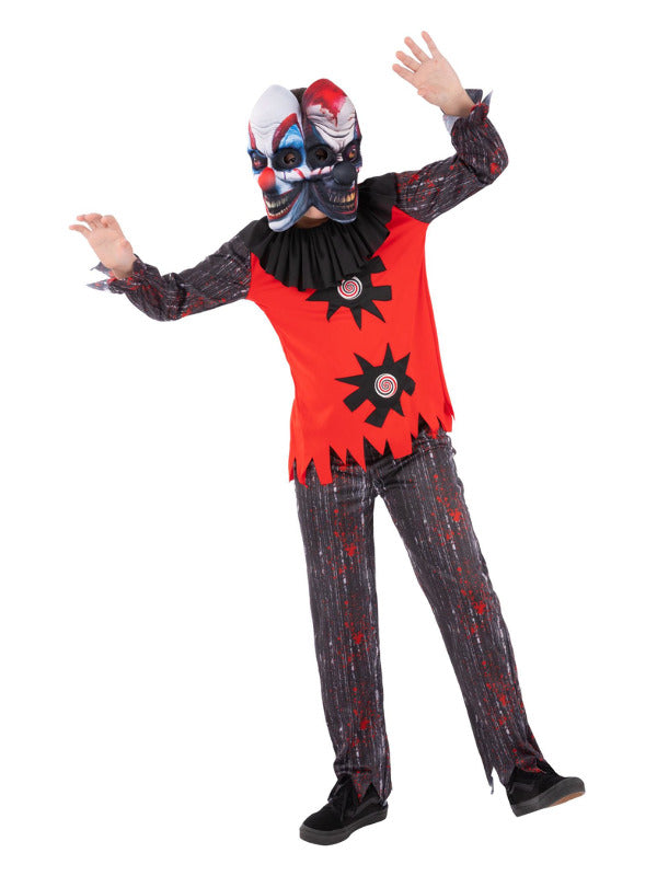 2 Headed Chuckles The Clown Costume for Kids