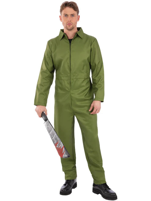 Green Boiler Suit Costume Top Gun Jumpsuit or Horror