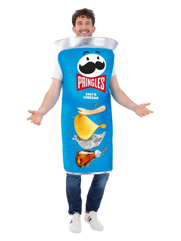 Pringles Salt and Vinegar Can Costume Tabard Blue Tube