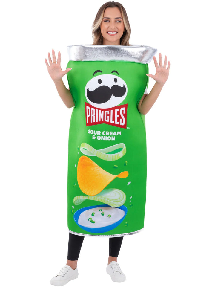 Pringles Sour Cream and Onion Can Costume Green Tabard
