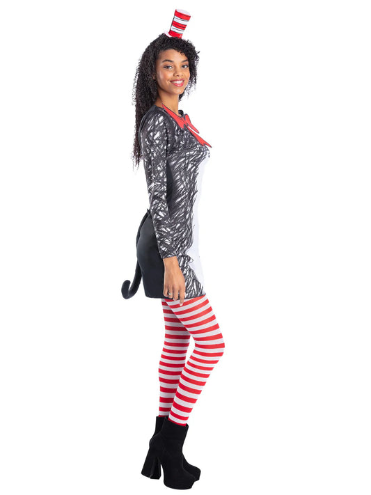 Dr Seuss Cat in the Hat Ladies Costume Dress 2
