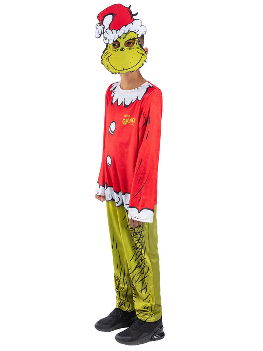 Dr Seuss The Grinch Santa Costume for Kids 2