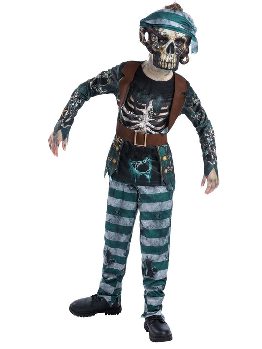 Skeleton Pirate Deck Hand Costume for Kids 2