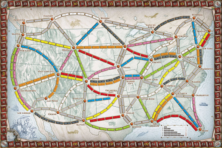 Ticket to Ride Board Game A Cross-Country Train Adventure for Friends and Family