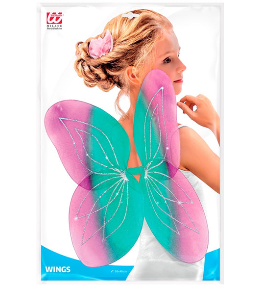 Azur & Pink Wings 58X46 Cm