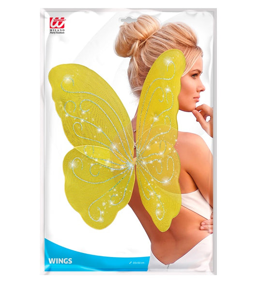 Yellow Butterfly Wings 85X50 Cm