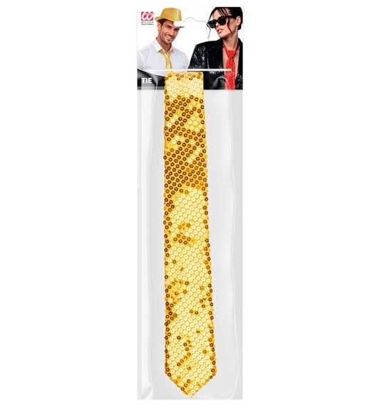 Gold Sequin Necktie