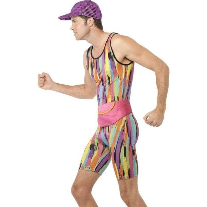 90's Aerobics Instructor Mr Motivator Costume Adult Bodysuit_3