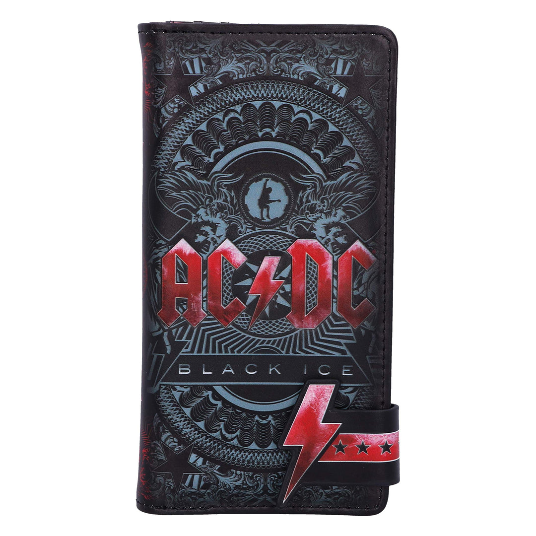 ACDC Black Ice Album Embossed Purse Wallet 18.5cm Officially Licensed