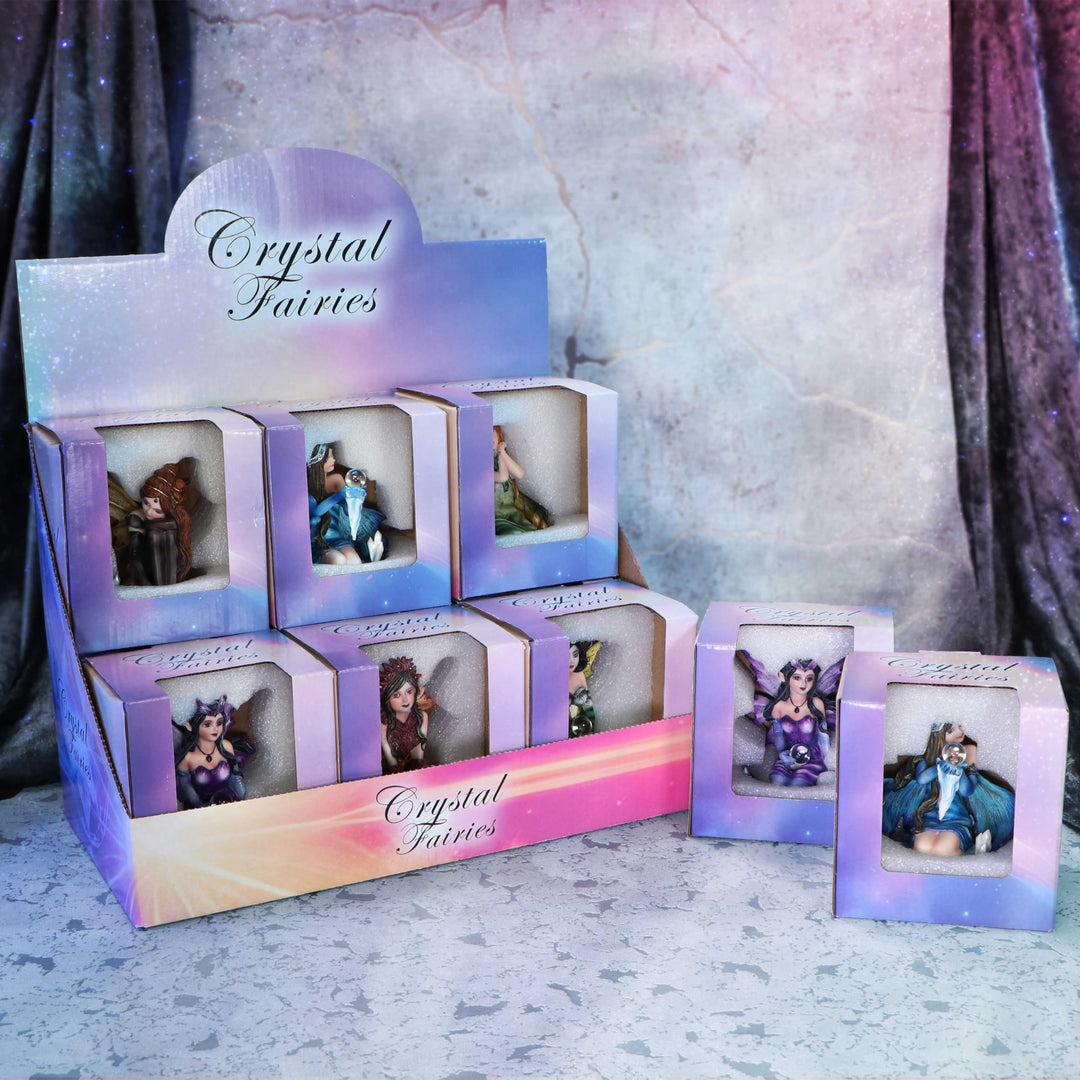 Crystal Fairy Figurines with Retail Display 12 figures of