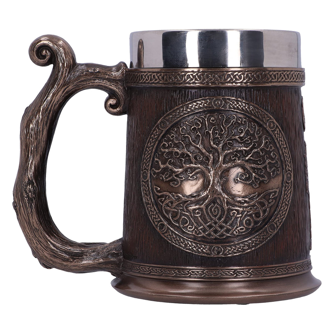 Bronze Tree of Life Tankard 16cm