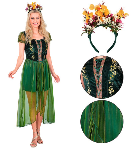 Forest Queen Dress, Headpiece