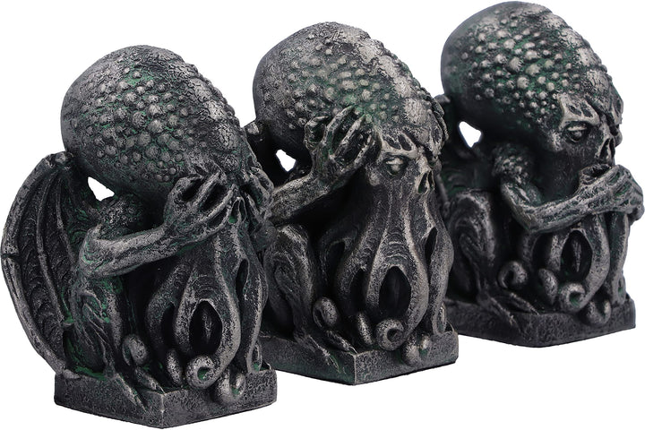 Three Wise Cthulhu Figurines 7.6cm