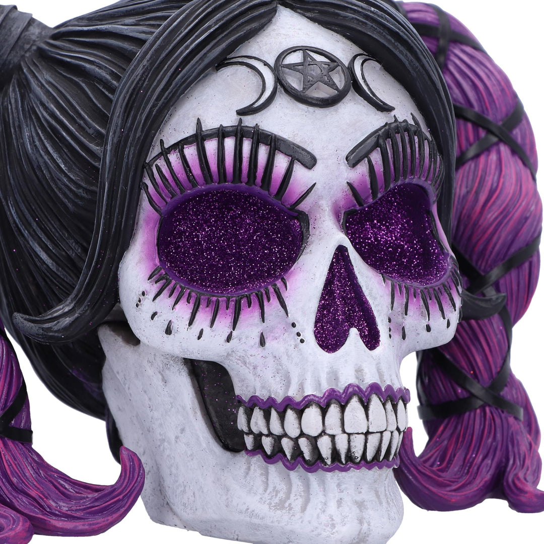Drop Dead Gorgeous Myths and Magic Voodoo Doll Skull 20.5cm