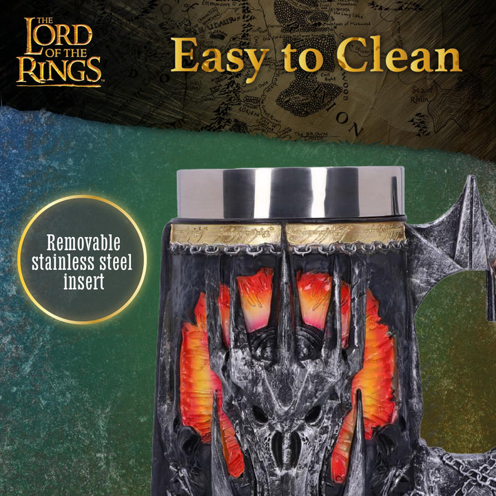 Lord of the Rings Sauron Tankard 15.5cm Officially Licensed