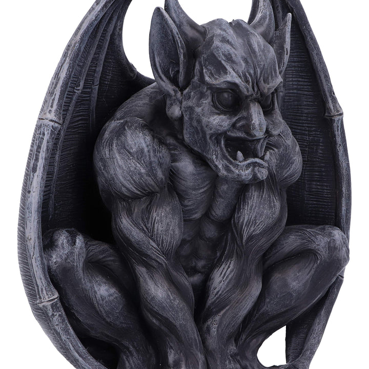 Adalward Dark Black Grotesque Gargoyle Figurine 26cm