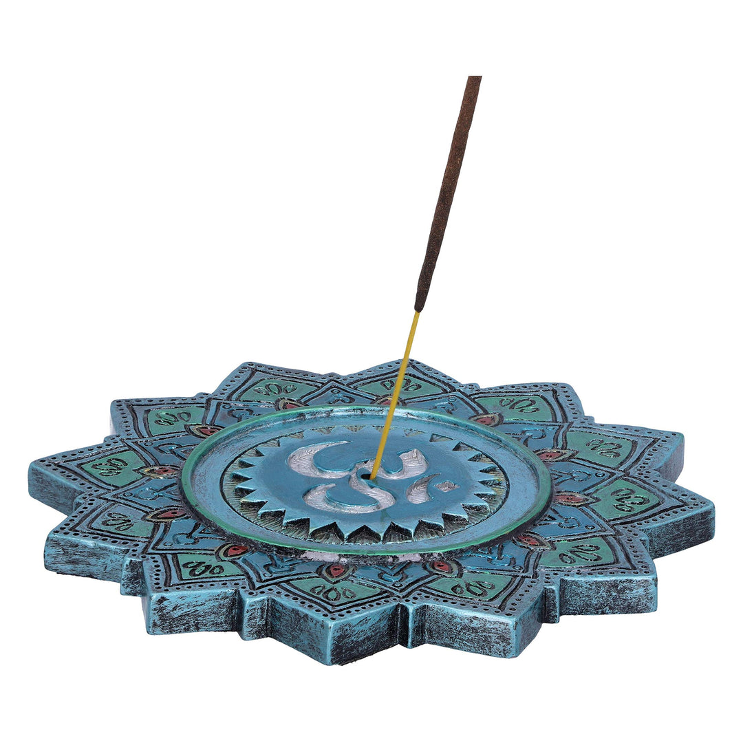 Set of 4 Om Sacred Sound Hindu Symbol ShabdaBrahman Incense Stick Burner 13.5cm