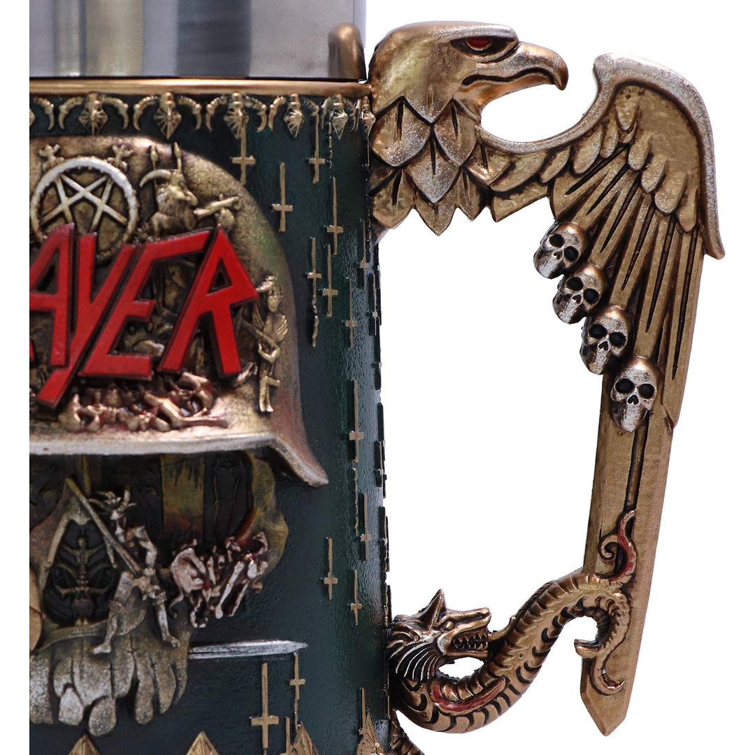 Slayer Eagle Helmet Skull Logo Tankard 16.5cm Officially Licensed