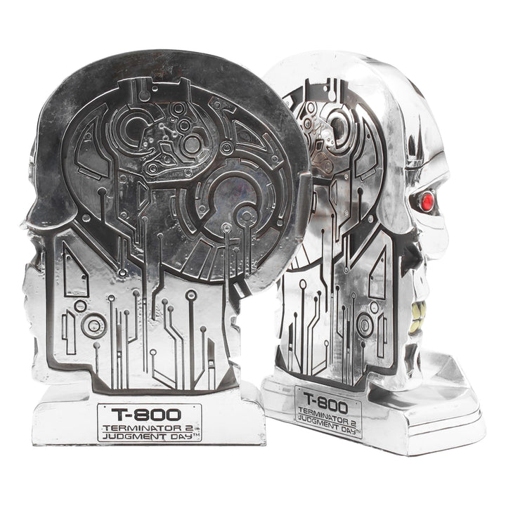 T800 Terminator 2 Judgement Day T2 Head Bookends 18.5cm