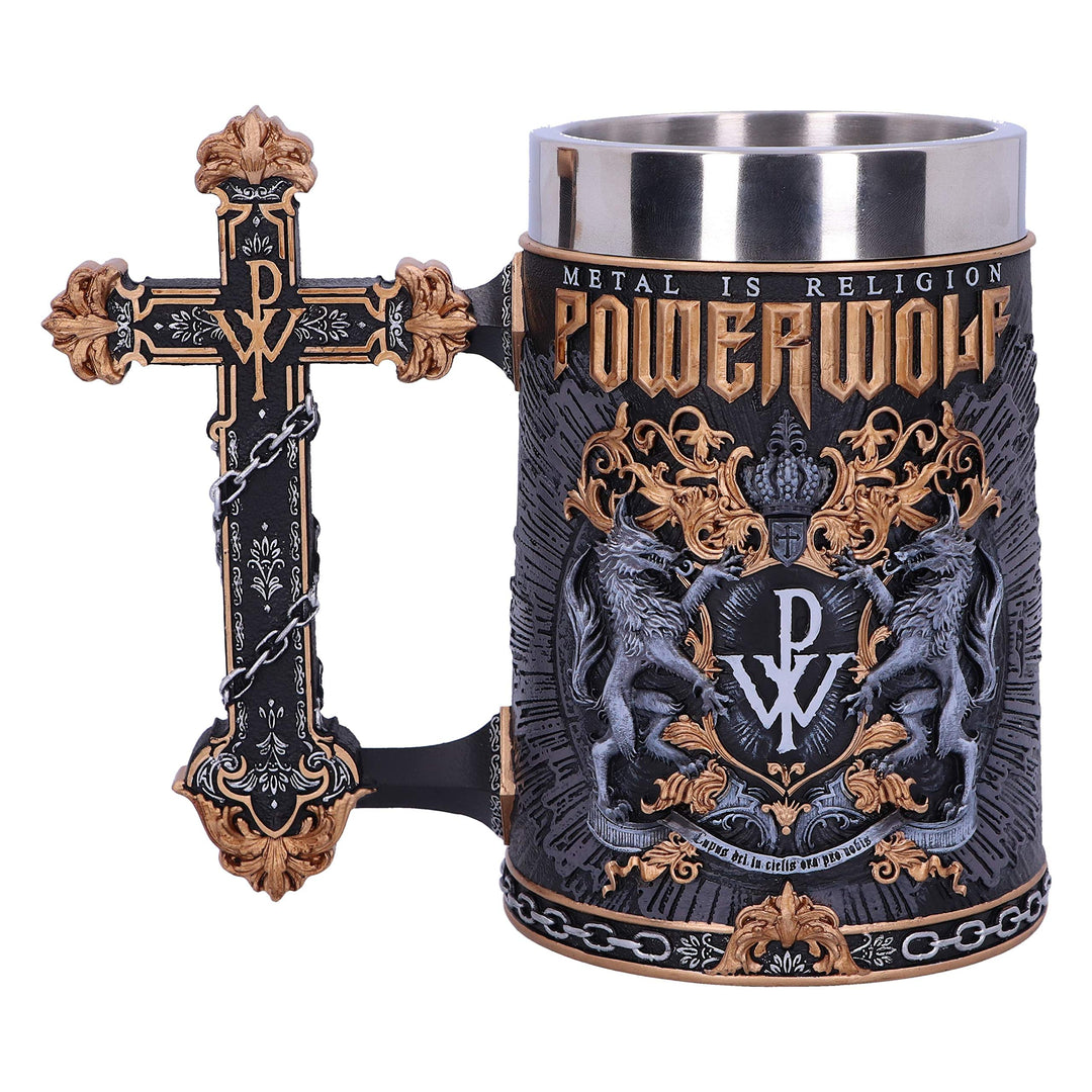 Powerwolf Metal is Religion Rock Band Tankard 15.5cm Officially Licensed