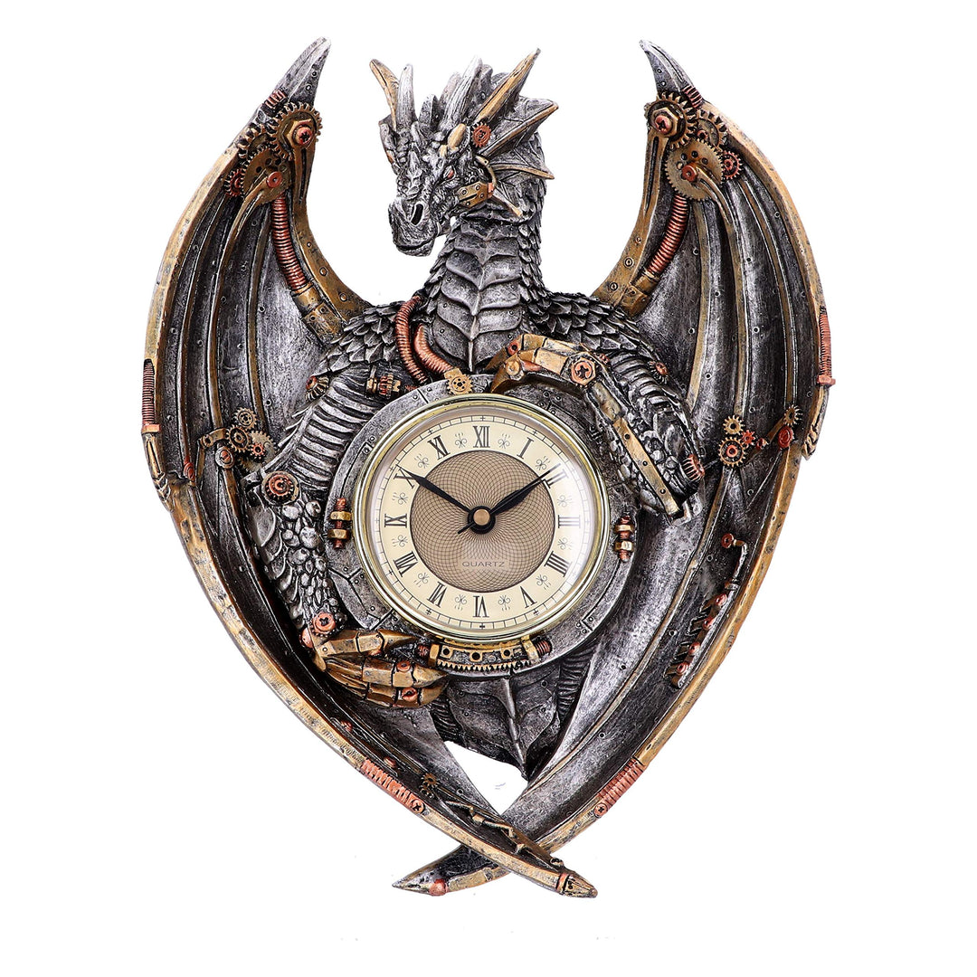 Dracus Horologium Steampunk Dragon Wall Clock 27.5cm