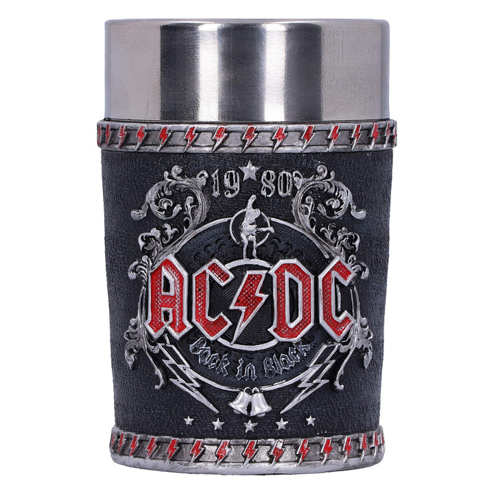 ACDC Back in Black Shot Glass 8.5cm Officially Licensed