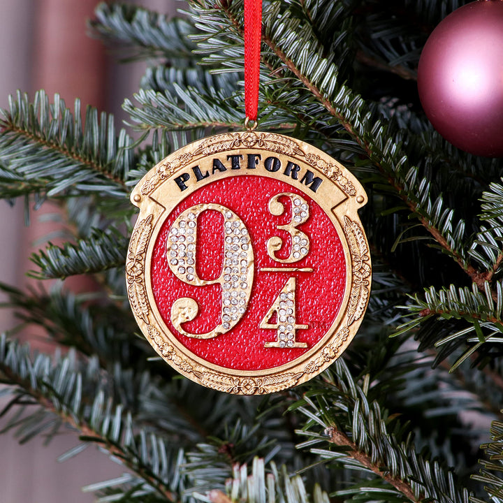 Harry Potter Train Platform 9 3/4 Hanging Festive Decorative Ornament 8.2cm