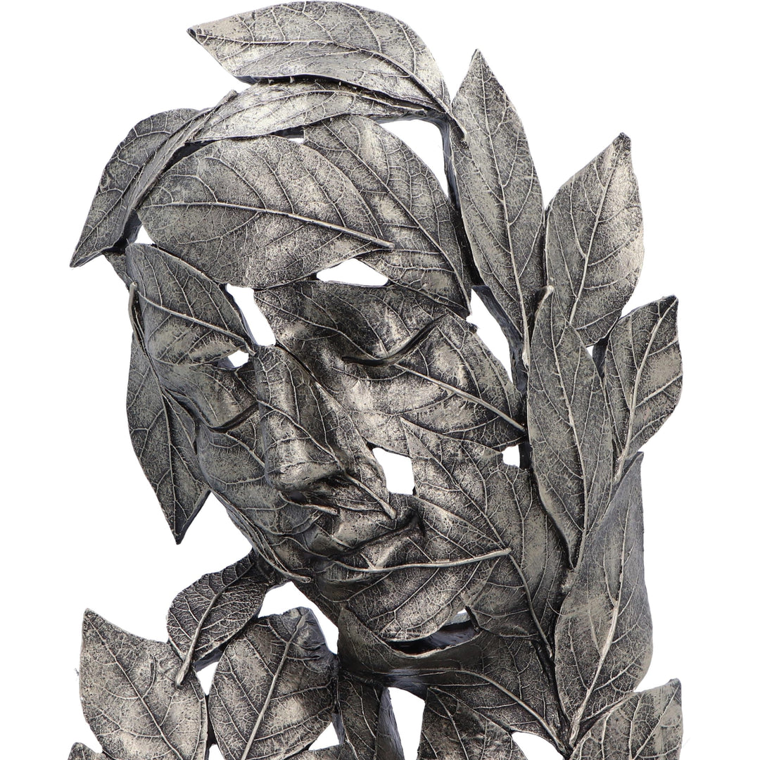 Natural Emotion Embrace Silver Statue 38cm