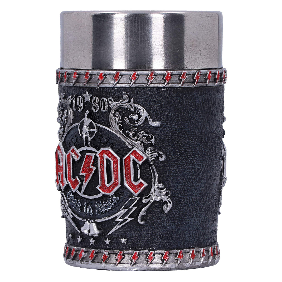 ACDC Back in Black Shot Glass 8.5cm Officially Licensed
