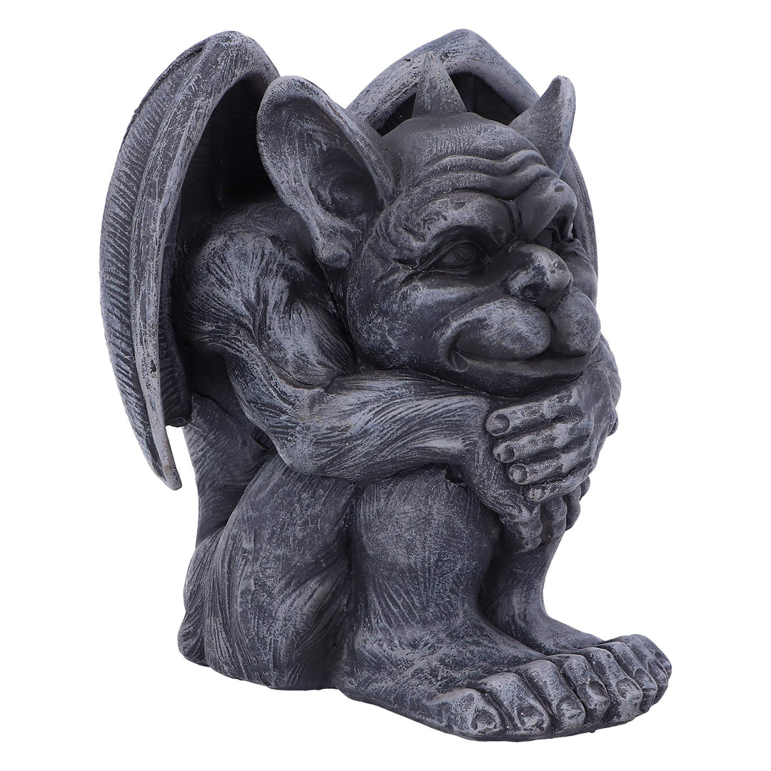 Quasi Dark Black Grotesque Gargoyle Figurine 12.5cm