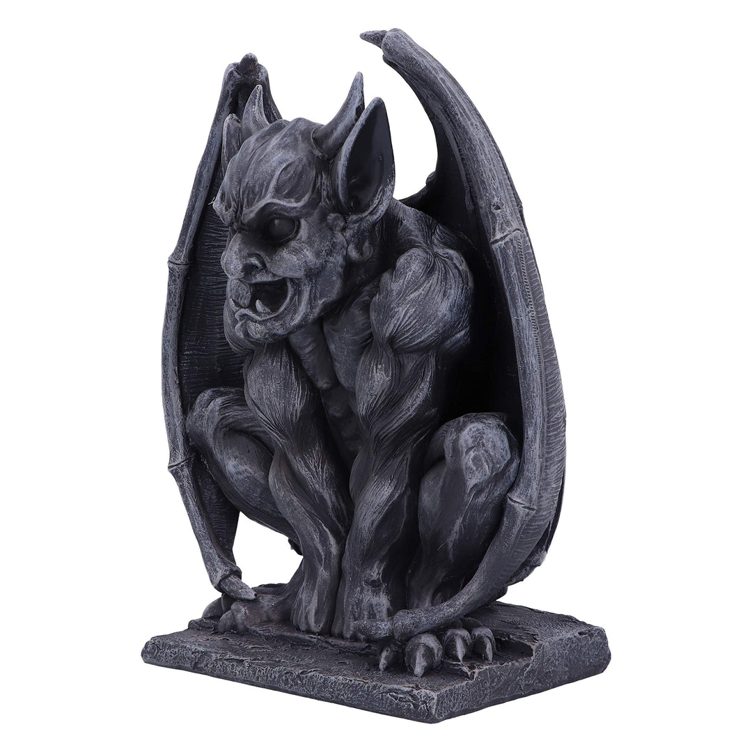 Adalward Dark Black Grotesque Gargoyle Figurine 26cm