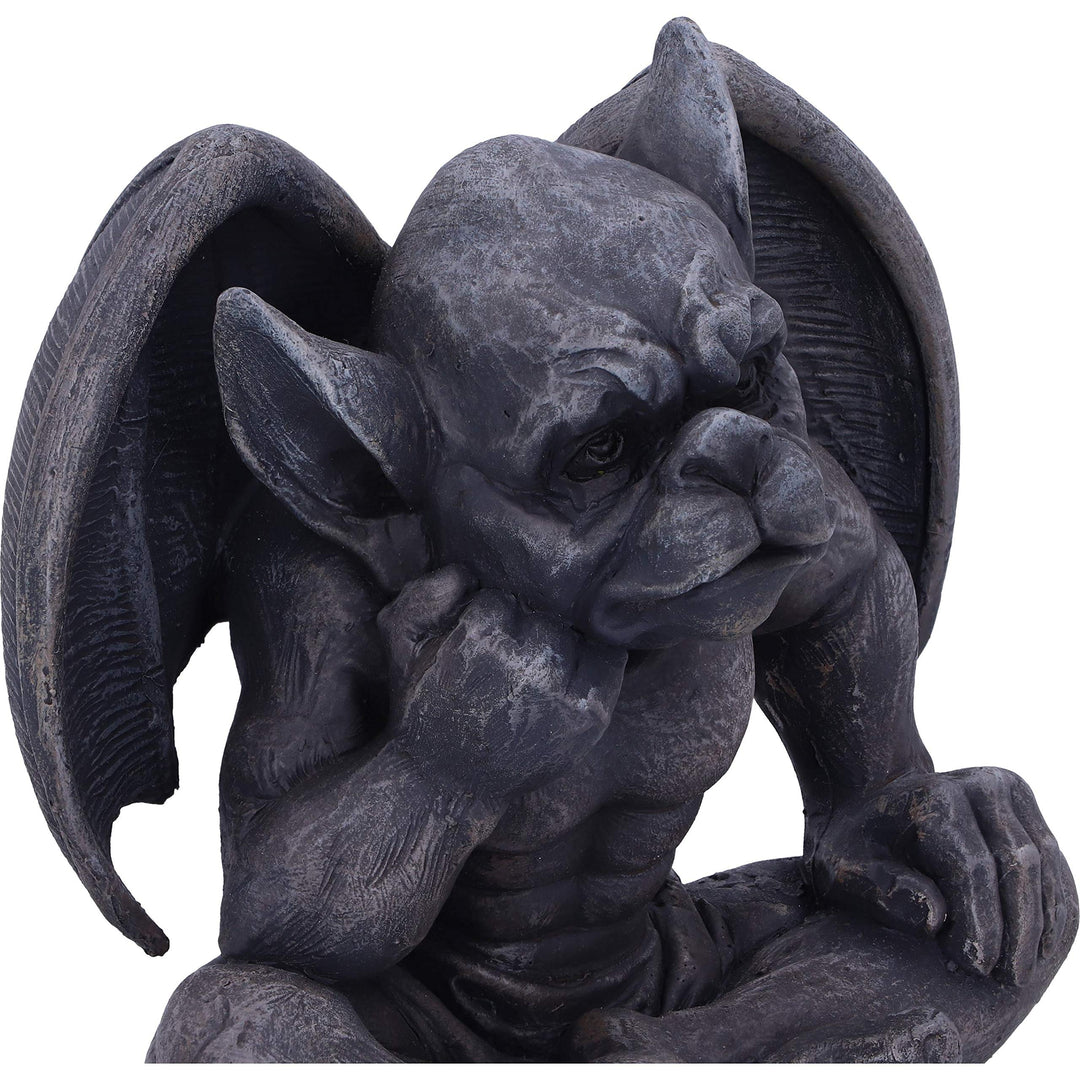 Laverne Dark Black Grotesque Gargoyle Figurine 13cm