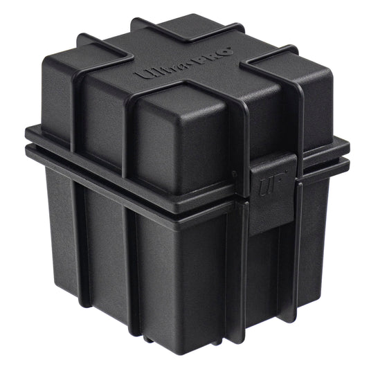 Ultra PRO - Black Stackable Deck Box - Protect & Store up to 100 Standard Size Sports Cards, Gaming Cards, Trading Cards, Or Any Other Collectible Standard Size Cards, Protect Against The Elements 2